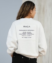 RVCA/MATCH CREW トレーナー 裏起毛テリー素材 スウェット BF044-004 ルーカ レディース ムラサキスポーツ