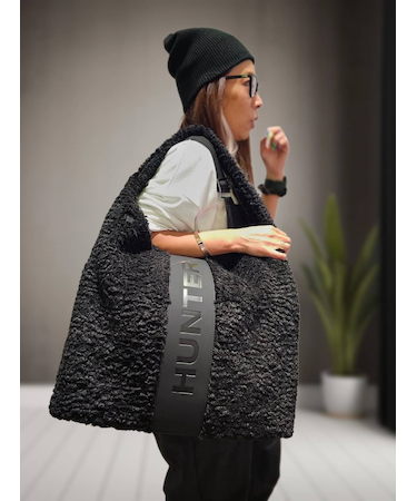 HUNTER/19L BOUCLE LARGE TOTE トートバッグ モコモコ UBT5521PRC ブークレ ラージ トート ハンター/ユニセックス レディース メンズ ムラサキスポーツ