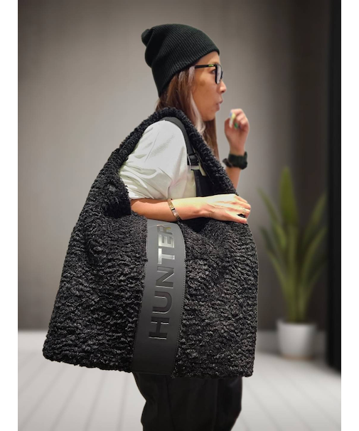 HUNTER/19L BOUCLE LARGE TOTE トートバッグ モコモコ UBT5521PRC ブークレ ラージ トート ハンター/ユニセックス レディース メンズ ムラサキスポーツ