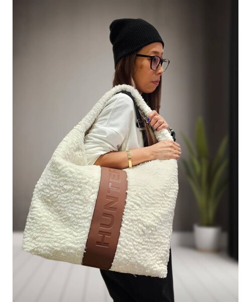 HUNTER/19L BOUCLE LARGE TOTE トートバッグ モコモコ UBT5521PRC