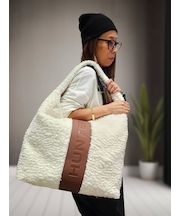 HUNTER/19L BOUCLE LARGE TOTE トートバッグ モコモコ UBT5521PRC ブークレ ラージ トート ハンター/ユニセックス レディース メンズ ムラサキスポーツ