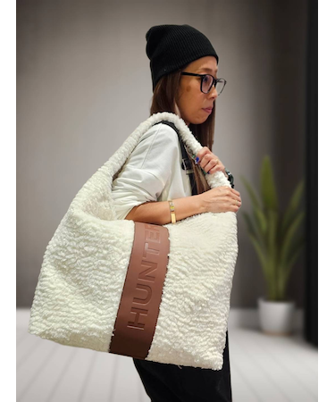 HUNTER/19L BOUCLE LARGE TOTE トートバッグ モコモコ UBT5521PRC ブークレ ラージ トート ハンター/ユニセックス レディース メンズ ムラサキスポーツ