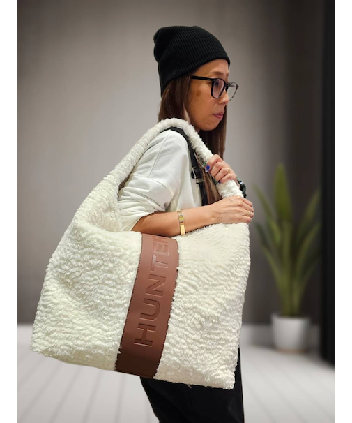 HUNTER/19L BOUCLE LARGE TOTE トートバッグ モコモコ UBT5521PRC ブークレ ラージ トート ハンター/ユニセックス レディース メンズ ムラサキスポーツ