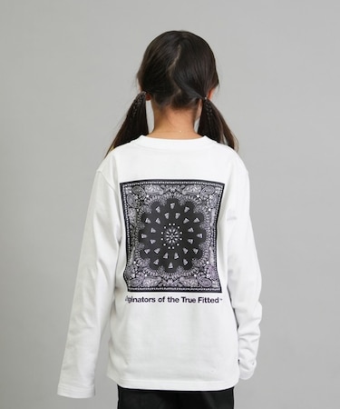 NEWERA/キッズ Youth 長袖 Tシャツ ロンT コットン Tシャツ Paisley 14693878 ジュニア 子供 ニューエラ/男の子 女の子 ムラサキスポーツ