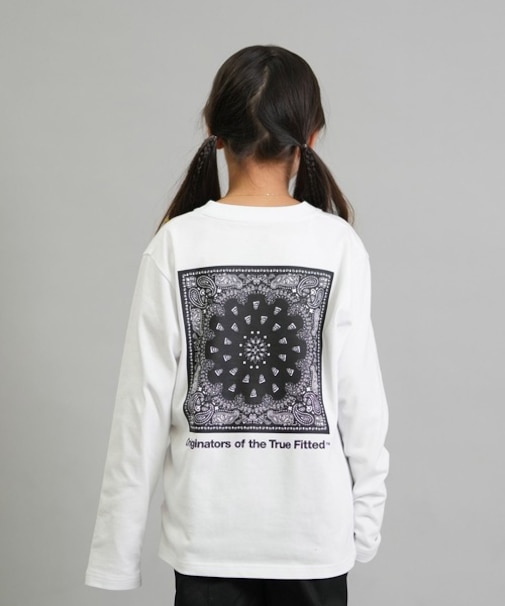 NEWERA/キッズ Youth 長袖 Tシャツ ロンT コットン Tシャツ Paisley 14693878 ジュニア 子供 ニューエラ/男の子 女の子 ムラサキスポーツ