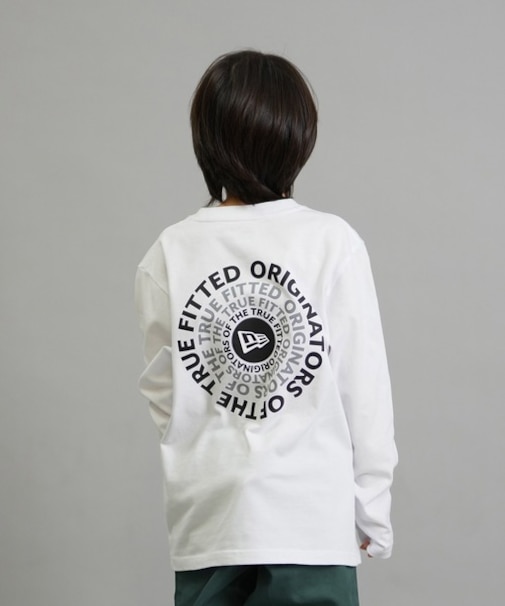 NEWERA/キッズ Youth 長袖 Tシャツ ロンT コットン Tシャツ Circle OOTTF 14693882 ジュニア 子供 ニューエラ/男の子 女の子 ムラサキスポーツ