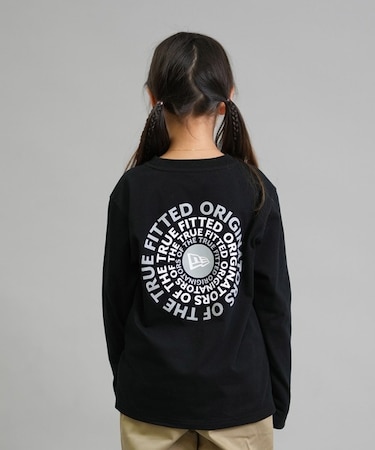 NEWERA/キッズ Youth 長袖 Tシャツ ロンT コットン Tシャツ Circle OOTTF 14693883 ジュニア 子供 ニューエラ/男の子 女の子 ムラサキスポーツ