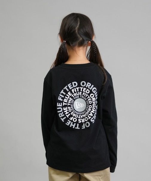 NEWERA/キッズ Youth 長袖 Tシャツ ロンT コットン Tシャツ Circle OOTTF 14693883 ジュニア 子供 ニューエラ/男の子 女の子 ムラサキスポーツ