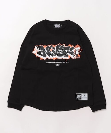 【限定】FORGETNEVER/キッズ 長袖 Tシャツ ロンT  254OO3LT220FN ジュニア 子供 フォーゲットネバー /男の子 女の子 ムラサキスポーツ限定