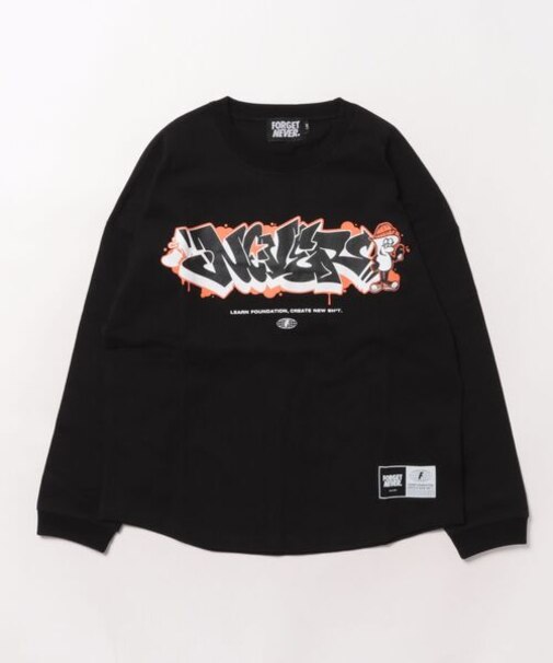 【限定】FORGETNEVER/キッズ 長袖 Tシャツ ロンT  254OO3LT220FN ジュニア 子供 フォーゲットネバー /男の子 女の子 ムラサキスポーツ限定