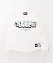 【限定】FORGETNEVER/キッズ 長袖 Tシャツ ロンT  254OO3LT220FN ジュニア 子供 フォーゲットネバー /男の子 女の子 ムラサキスポーツ限定