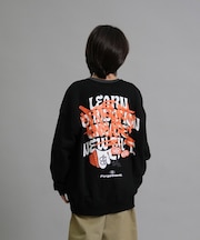 【限定】FORGETNEVER/キッズ スウェット 長袖トレーナー 254OO3TR198FN フォーゲットネバー/男の子 女の子 ムラサキスポーツ