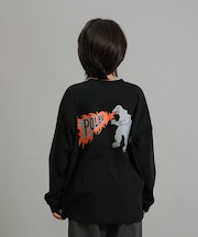 POLER/キッズ 長袖 Tシャツ ロンT バックプリント KIDS ZILLA L S TEE 259MCV0039 ジュニア 子供 ポーラー/男の子 女の子 ムラサキスポーツ