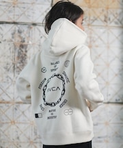 RVCA/キッズ プルオーバー パーカー バックプリント ロゴ 裏起毛 METAL URGY HD BF046-007 ジュニア 子供 ルーカ/男の子 女の子 ムラサキスポーツ