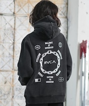 RVCA/キッズ プルオーバー パーカー バックプリント ロゴ 裏起毛 METAL URGY HD BF046-007 ジュニア 子供 ルーカ/男の子 女の子 ムラサキスポーツ