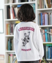 DC/キッズ 長袖 Tシャツ バックプリント ロンT 25 KD SKATE SKULL LS YLT254518 ジュニア 子供 ディーシー/男の子 女の子 ムラサキスポーツ