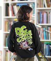 DC/キッズ 長袖 Tシャツ バックプリント ロンT 25 KD CLASH DECK LS YLT254519 ジュニア 子供 ディーシー/男の子 女の子 ムラサキスポーツ