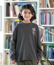 DC/キッズ 長袖 Tシャツ バックプリント ロンT 25 KD CLASH DECK LS YLT254519 ジュニア 子供 ディーシー/男の子 女の子 ムラサキスポーツ