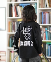 DC/キッズ 長袖 Tシャツ バックプリント ロンT 25 KD PLAY TIME LS YLT254520 ジュニア 子供 ディーシー/男の子 女の子 ムラサキスポーツ