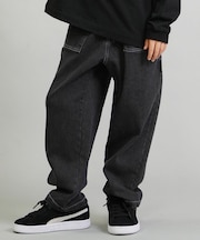DC/キッズ ロンパン デニム ロングパンツ 25 KD WIDE PAINTER PANT YPT254507 ジュニア 子供 ディーシー/男の子 女の子 ムラサキスポーツ
