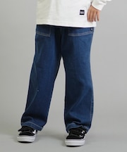 DC/キッズ ロンパン デニム ロングパンツ 25 KD WIDE PAINTER PANT YPT254507 ジュニア 子供 ディーシー/男の子 女の子 ムラサキスポーツ