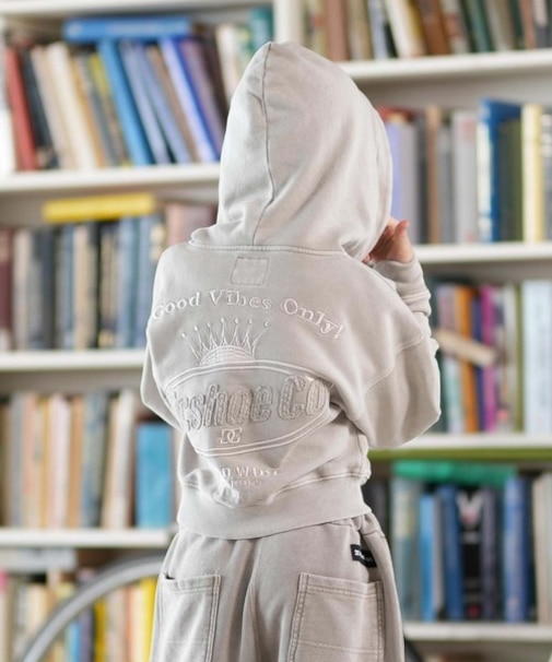 DC/キッズ ジップアップ パーカー クロップド丈 ショート丈 KD HIDDEN ZH YZP254521M ジュニア 子供 ディーシー/男の子 女の子 ムラサキスポーツ