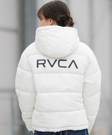 RVCA/ジャケット アウター バックプリント ロゴ BALANCE PUFFER HD JACKET BF044-754 ルーカ レディース ムラサキスポーツ