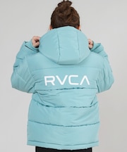 RVCA/ジャケット アウター バックプリント ロゴ BALANCE PUFFER HD JACKET BF044-754 ルーカ レディース ムラサキスポーツ