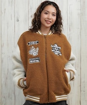 【限定】DCSHOES/ジャケット ボア オーバーサイズ BOA VARSITY JACKET LJK254316M ディーシー レディース ムラサキスポーツ限定