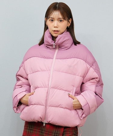 ROXY/ダウンジャケット レディース シンプル ワンポイント ロゴ RJK254019 ロキシー アウター ムラサキスポーツ