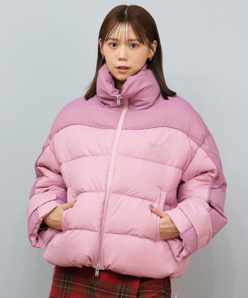 ROXY/ダウンジャケット レディース シンプル ワンポイント ロゴ RJK254019 ロキシー アウター ムラサキスポーツ