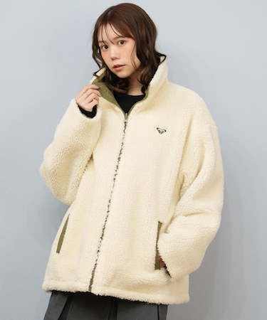 ROXY/リバーシブルジャケット 撥水 ボア シンプル RJK254022 レディース ロキシー アウター ムラサキスポーツ