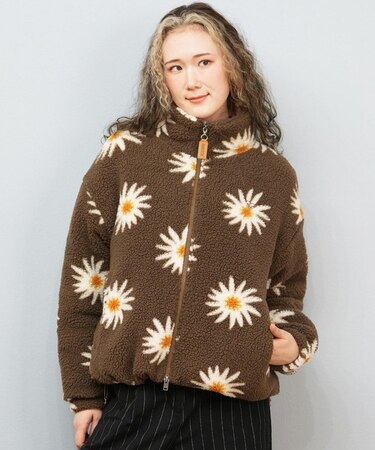 ROXY/ジャケット ショート丈 ボア ロゴ RJK254025 レディース ロキシー アウター ムラサキスポーツ