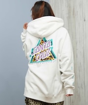 【限定】SANTACRUZ/長袖ジップアップ パーカー バックプリント ロゴ 502254331 サンタクルーズ レディース ムラサキスポーツ限定