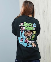 【限定】SANTACRUZ/長袖 Tシャツ ロンT バックプリント オーバーサイズ 502254431 サンタクルーズ レディース ムラサキスポーツ限定
