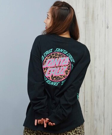 【限定】SANTACRUZ/長袖 Tシャツ ロンT バックプリント オーバーサイズ 502254432 サンタクルーズ レディース ムラサキスポーツ限定
