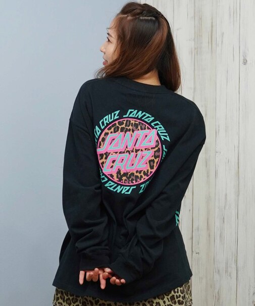 【限定】SANTACRUZ/長袖 Tシャツ ロンT バックプリント オーバーサイズ 502254432 サンタクルーズ レディース ムラサキスポーツ限定