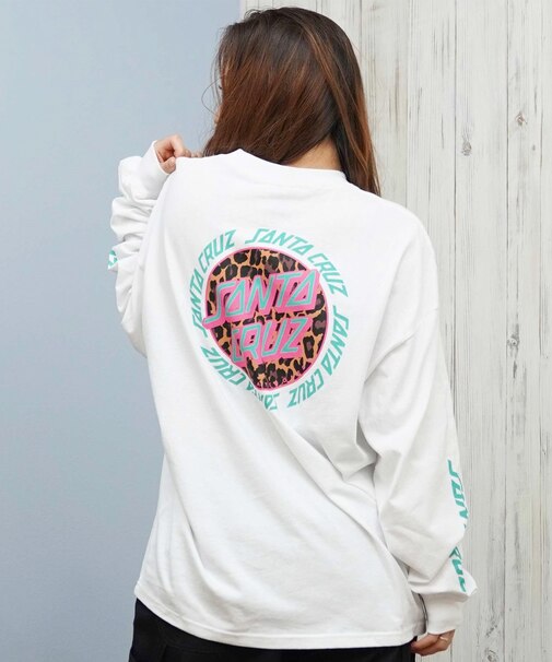 【限定】SANTACRUZ/長袖 Tシャツ ロンT バックプリント オーバーサイズ 502254432 サンタクルーズ レディース ムラサキスポーツ限定