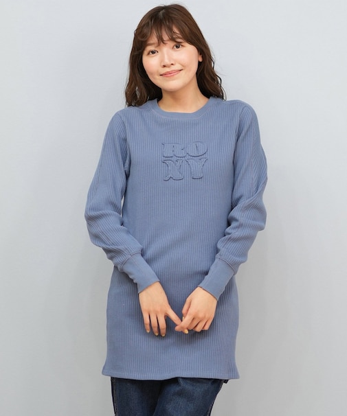 ROXY/ワンピース ミニ丈 リブ素材 シンプル ロゴ MY PACE RDR254002 ロキシー レディース ムラサキスポーツ