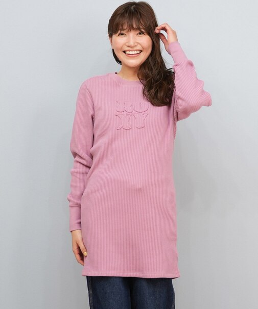 ROXY/ワンピース ミニ丈 リブ素材 シンプル ロゴ MY PACE RDR254002 ロキシー レディース ムラサキスポーツ