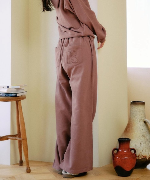 【限定】RIKKAFEMME/ロングパンツ スウェットパンツ ポケット デザイン 裏毛 セットアップ対応 RF25FW10 リッカファム レディース ムラサキスポーツ限定