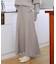 【限定】RIKKAFEMME/ロングスカート リブニットスカート セットアップ対応 RF25FW15 リッカファム レディース ムラサキスポーツ限定