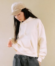 【限定】RIKKAFEMME/長袖プルオーバー パーカー スウェット フーディー ワンポイント 刺繍 裏毛 RF25FW17 リッカファム レディース ムラサキスポーツ限定