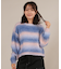【限定】RIKKAFEMME/ニット セーター シャギー グラデーション RF25FW22 リッカファム レディース ムラサキスポーツ限定
