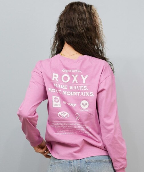 ROXY/長袖 Tシャツ ロンT バックプリント ロゴ HISTORICAL LOGO L S TEE RLT254042 ロキシー レディース ムラサキスポーツ