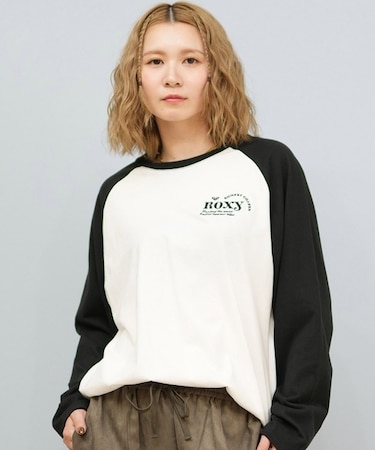 ROXY/長袖 Tシャツ ロンT シンプル SUNSET CHASER RAGLAN ロンT RLT254629M ロキシー レディース ムラサキスポーツ