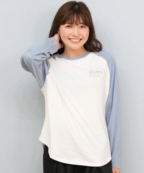 ROXY/長袖 Tシャツ ロンT シンプル SUNSET CHASER RAGLAN ロンT RLT254629M ロキシー レディース ムラサキスポーツ
