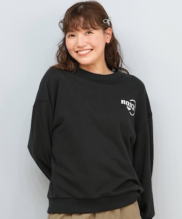 ROXY/長袖トレーナー スウェット ワンポイント シンプル JIVY PULL OVER RPO254028 ロキシー レディース ムラサキスポーツ
