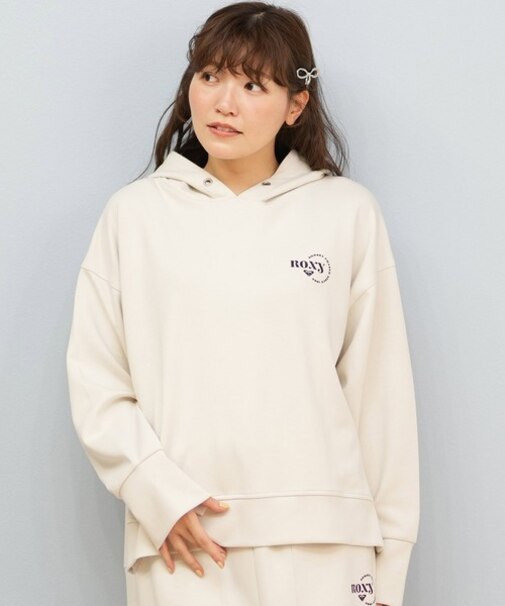 ROXY/長袖プルオーバー パーカー フーディー ロゴ ワンポイント オーバーサイズ セットアップ対応 RPO254610M ロキシー レディース ムラサキスポーツ