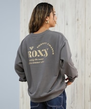 ROXY/長袖トレーナー スウェット クルーネック ロゴ バックプリント RPO254628M ロキシー レディース ムラサキスポーツ